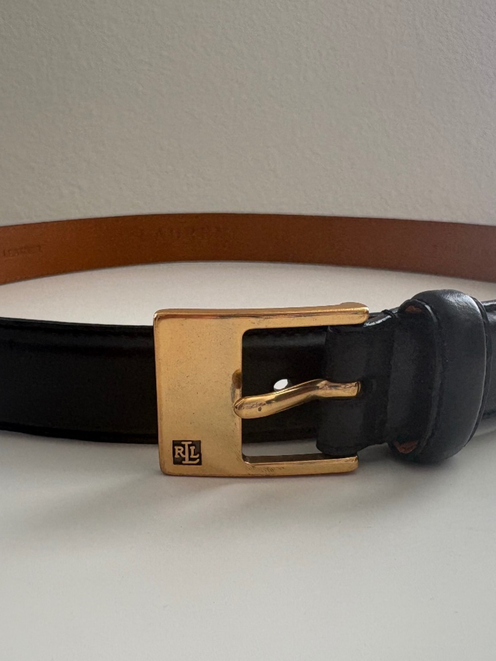 Ralph Lauren leather black belt